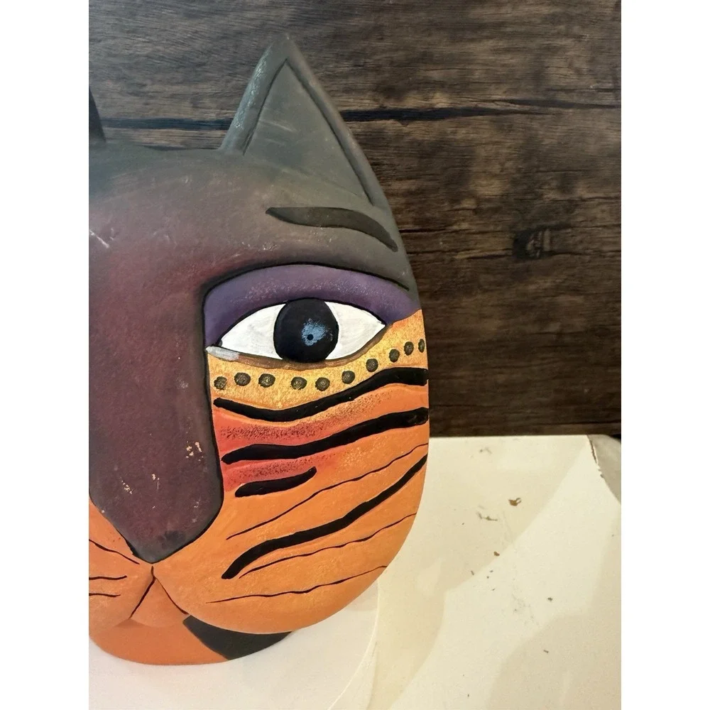Penco‎ Industries Vintage Tribal Cat Vase.